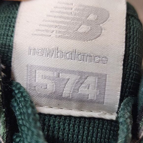 New Balance 574 Plus Shoes Platform Sneakers Acidic Green Suede Womens 7.5 - Picture 10 of 14